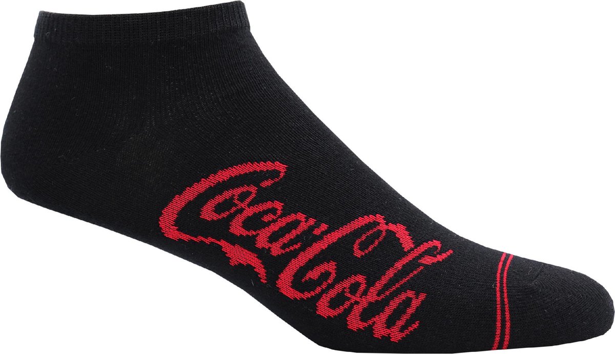 COCA COLA SOKKEN - Coke sneakers - 39/42 - zwart - 6 paar