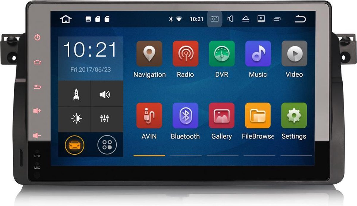 BMW 3 serie E46 Navigatiesysteem met Bluetooth Autoradio Aux en USB – Android 7.1 – 1998 t/m 2006 – Rover – Met Camera