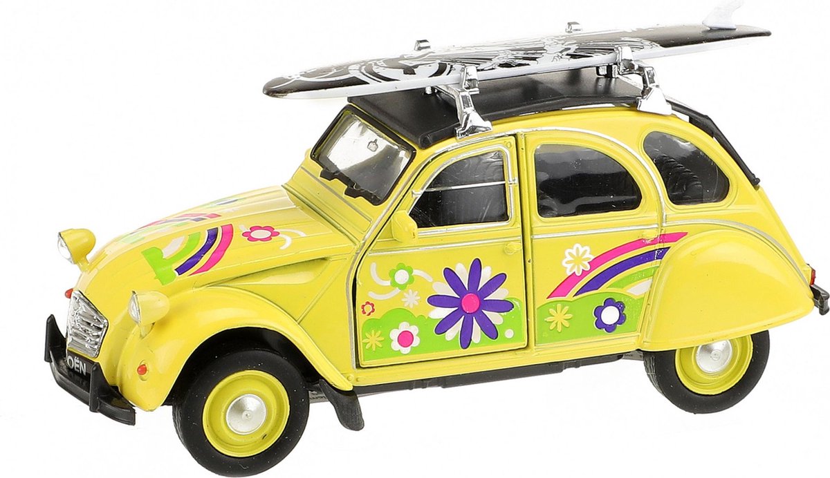 Welly Citroën 2cv Geel 11