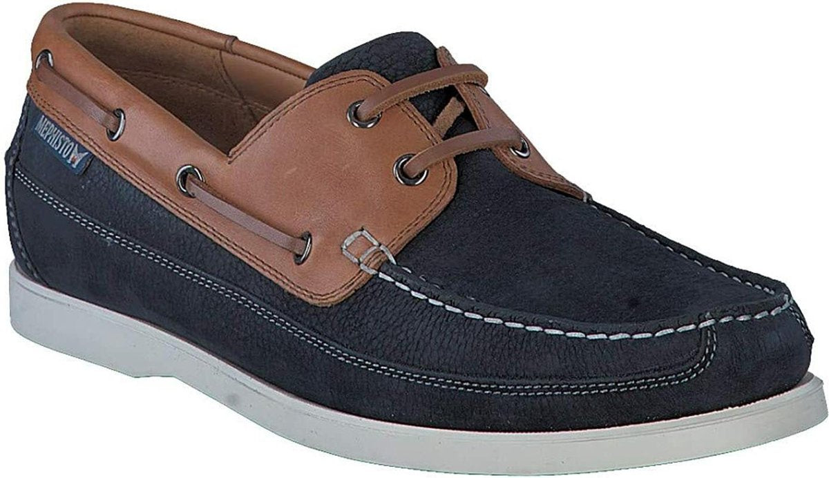 Mephisto BOATING Heren Bootschoen - Marineblauw - Maat 39