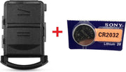 2 Knoppen sleutelbehuizing HURSH2N + Batterij CR2032 geschikt voor Opel Agila / Opel combo / Opel Corsa / Opel Meriva / Opelsleutel