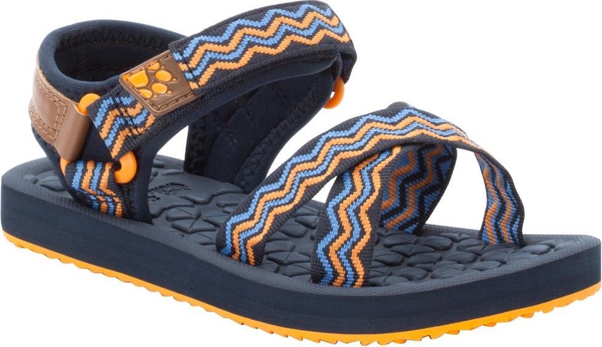 Jack Wolfskin Zulu  Sandalen Kids - Blue / Orange - Maat 30
