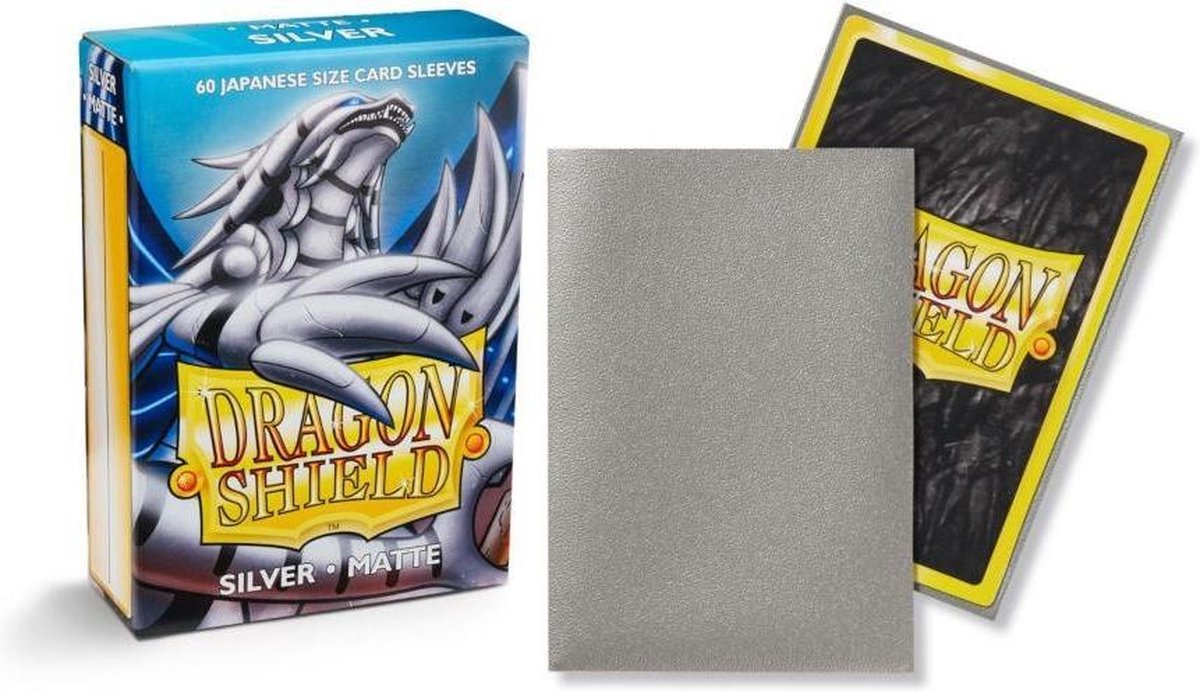 Dragon Shield Card Sleeves: Japanese Matte Silver (59x86mm) - 60 stuks