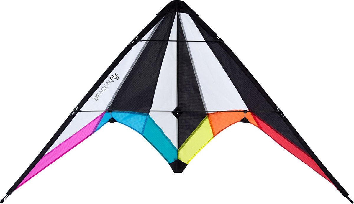 Dragon Fly Stuntvlieger - Bise 115 - Zwart/Wit/Roze/Blauw/Petrol