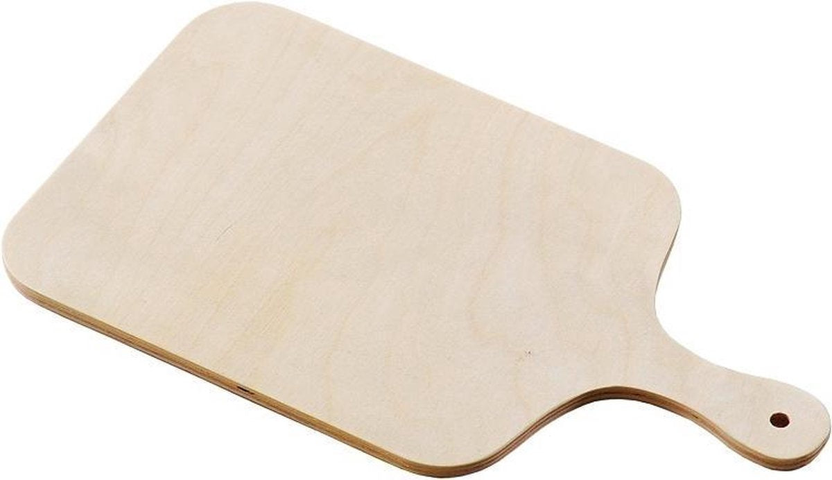 FSC®  Houten Pizzaschep met Handgreep | Pizzaspatel | Broodschep | Pizza schep vierkant | Afm. 26 x 20 x 0