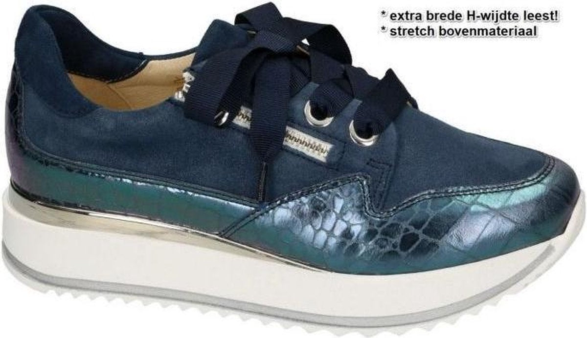 Softwaves -Dames -  blauw donker - sneakers  - maat 40½