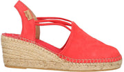 Toni Pons Tremp Dames Espadrilles met sleehak - Raspberry - Maat 37