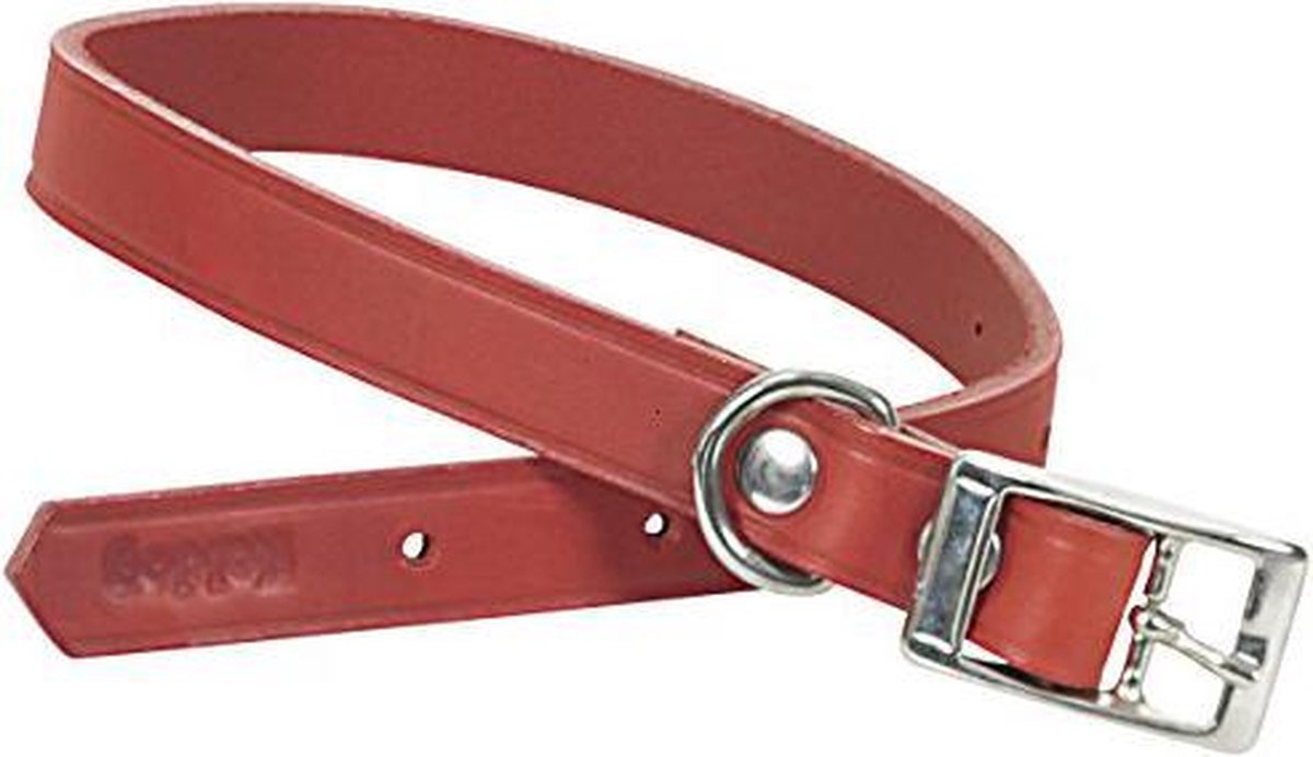 ITAL DOG CHAPUIS SELLERIE SLA634 Collare per cani - Cuoio rosso - Larghezza 40 mm - Lunghezza 70 cm - Misura XL
