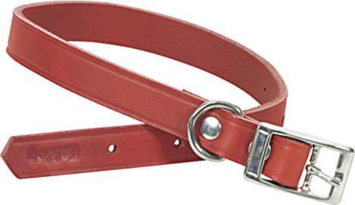 CHAPUIS SELLERIE SLA633 Collare per cane - Pelle rossa - Larghezza 30 mm - Lunghezza 60 cm - Taglia L