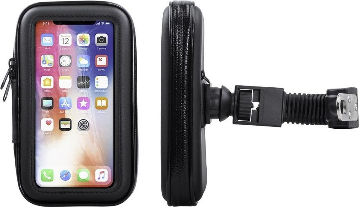 Shop4 - iPhone X Motorhouder Stuur Zwart