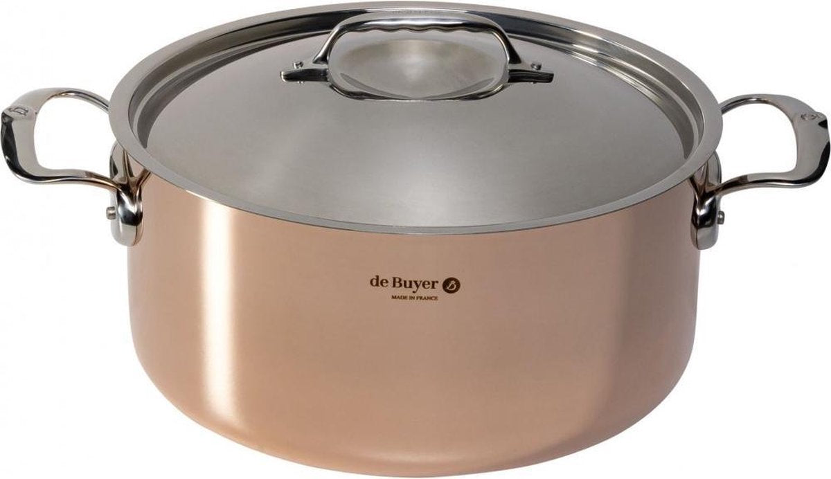 de Buyer prima matera braadpan koper/rvs 28 cm inductie