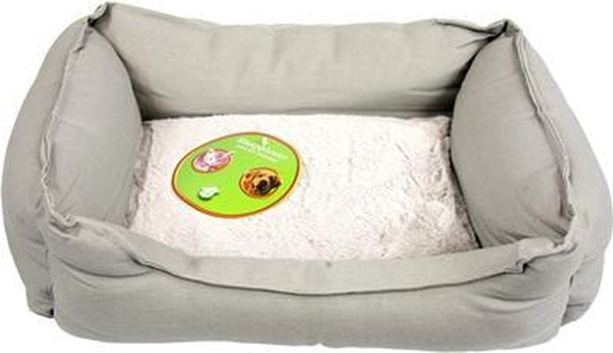 Zzzkattenmand Divan Katoen / Pluche Grijs 40X30 CM