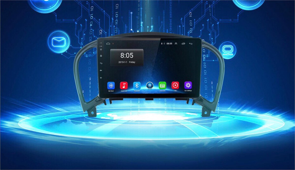 GRATIS  CAMERA!!! Nissan Juke 2010-2019 1+16GB Android 10 navigatie en multimediasysteem bluetooth usb wifi