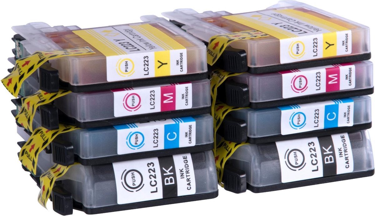 Sinji Inktcartidge voor Brother LC-223 - Zwart/Cyaan/Magenta/Geel - Hoge capaciteit