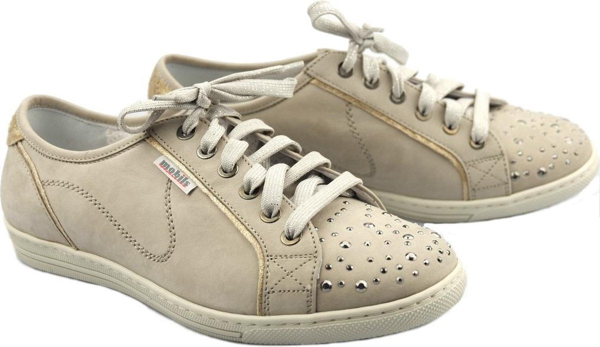 Mobils by Mephisto HOLDA SPARK dames sneaker - EXTRA BREED - beige 42