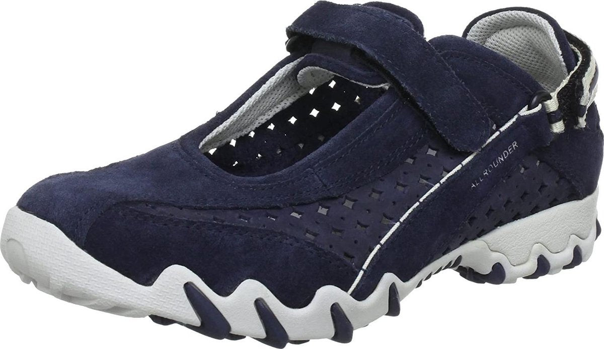 Mephisto Allrounder NIMBO - dames ballerina met klittenband - blauw - maat 37