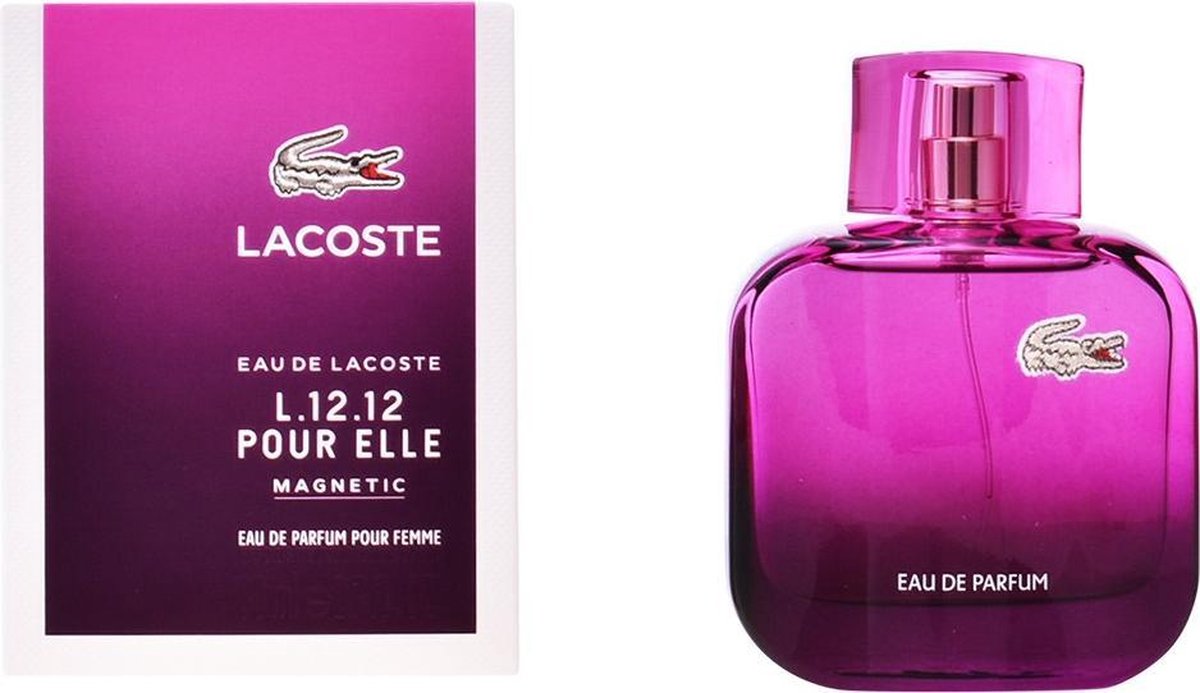 MULTI BUNDEL 2 stuks EAU DE LACOSTE L.12.12 POUR ELLE MAGNETIC  Eau de Perfume Spray 80 ml