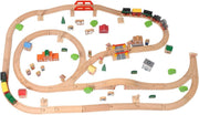 Tidlo houten treinset 100-delig