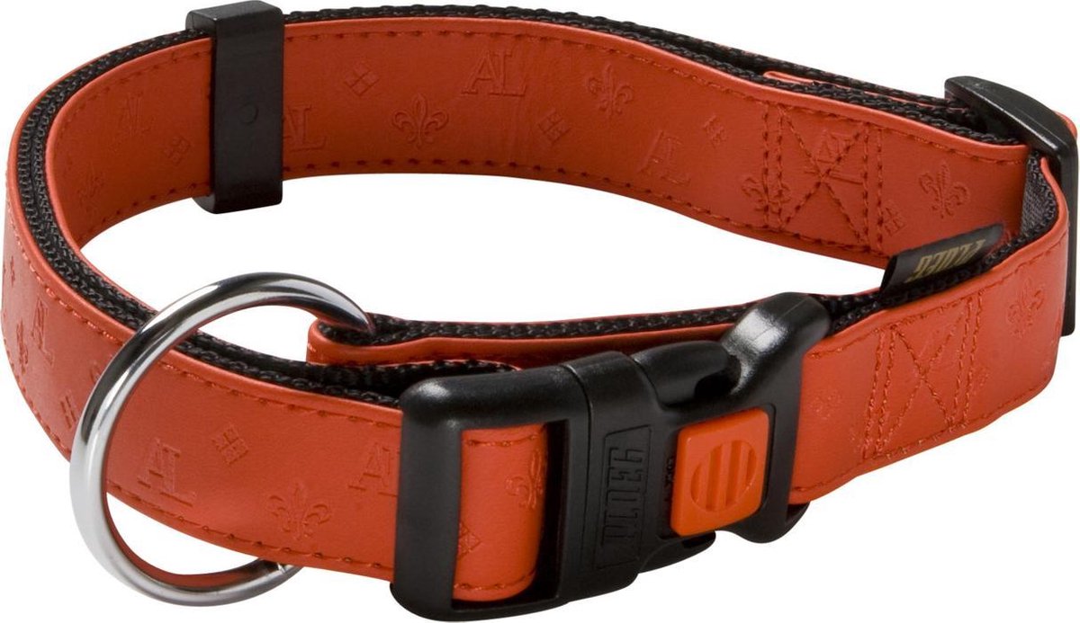 Ploeg Halsband Artleder 25mm Verstelbaar Rood 45-65 cm