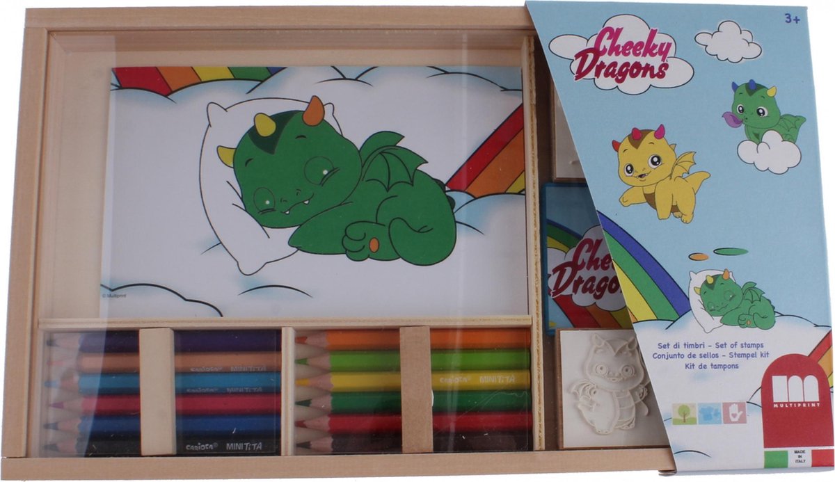 Multiprint Cheeky Dragons Kleurset 19-delig