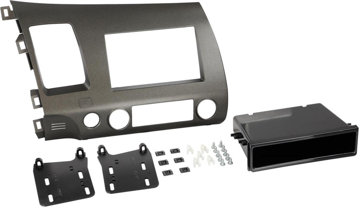 2-DIN Paneel Honda Civic Hybrid 2006-2010 Kleur: Antracite