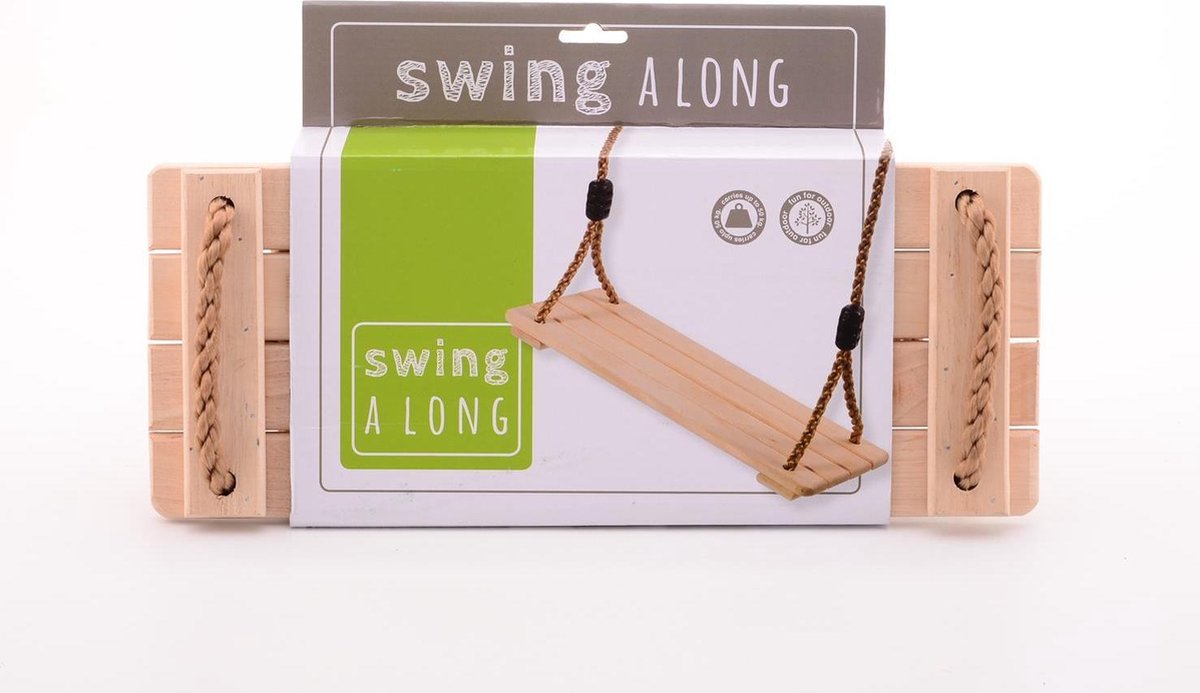 Houten schommelplank 40x16x4cm