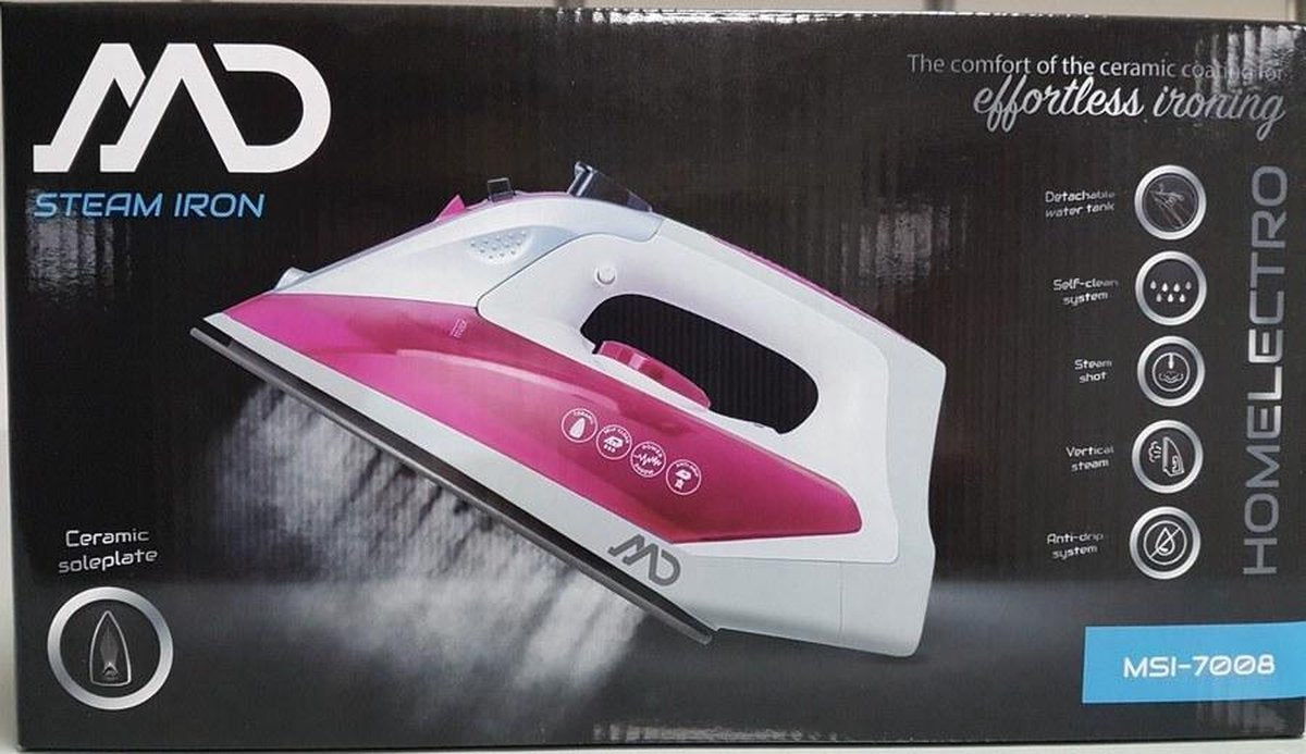 MD Homelectro MSI-7008 Stoomstrijkijzer met Keramische zool