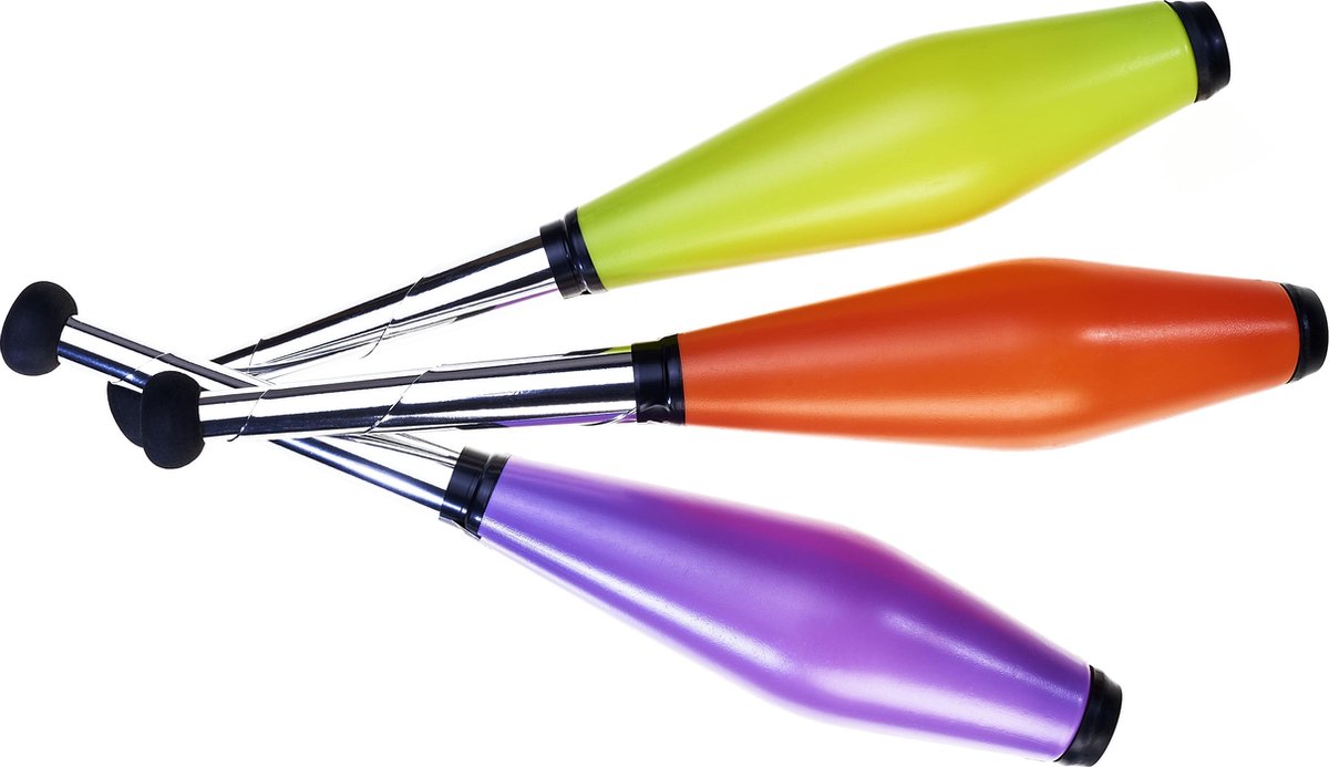 Set 3 Acrobat Juggling Clubs Junior (L.42cm)