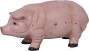 Spaarpot - Roze Varken - Gietijzer sculptuur - 13 cm hoog