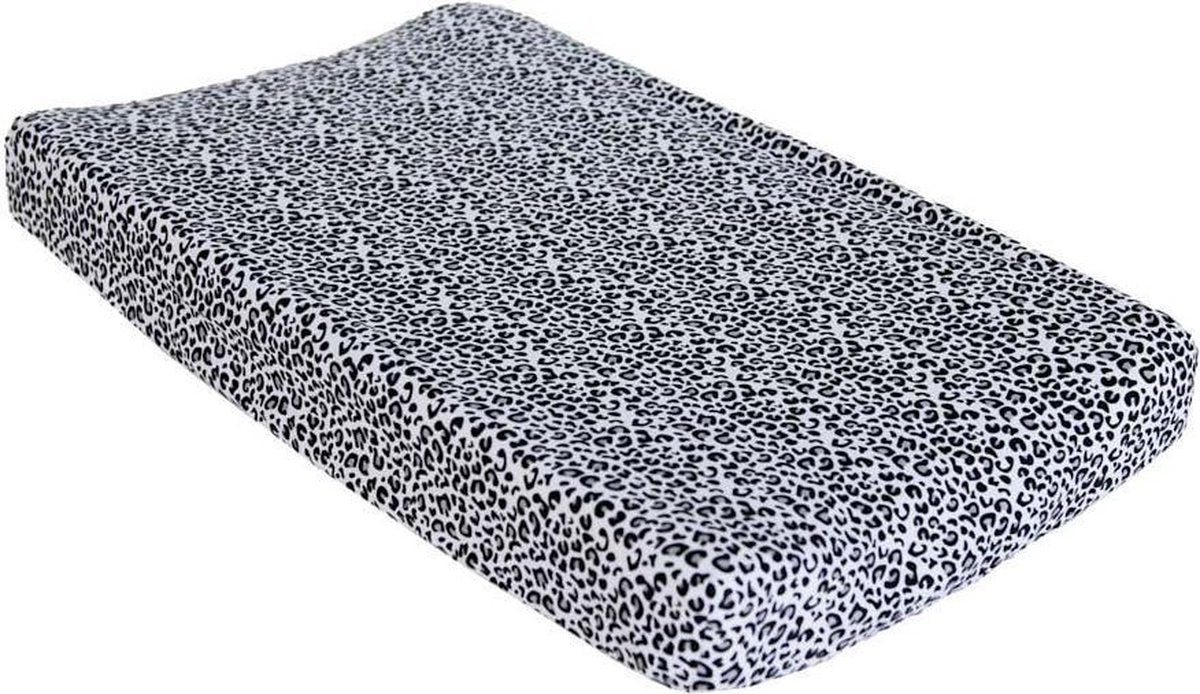 Prénatal Aankleedkussenhoes Panter - Voor Jongens en Meisjes - Grijs - 50 x 70 cm