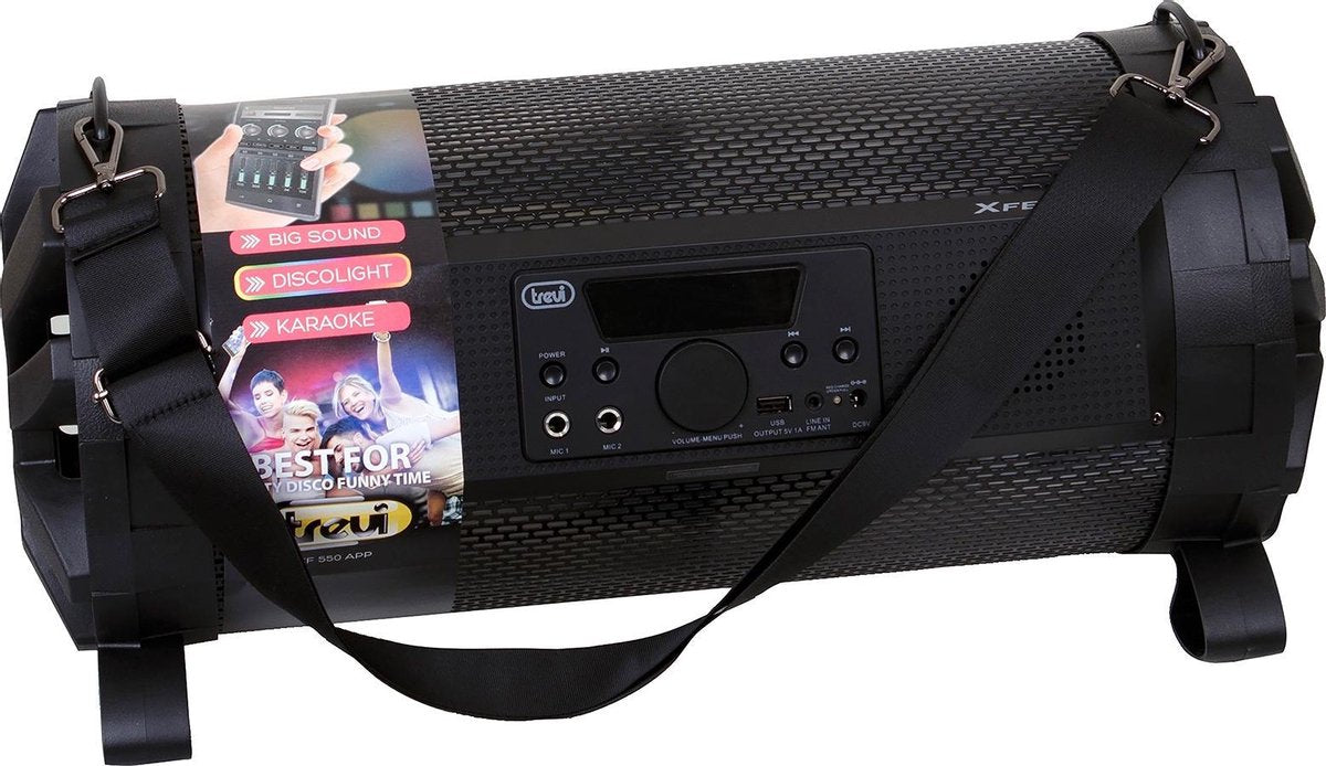 Trevi XFEST XF 550 APP 40 W 2.1 draagbaar luidsprekersysteem Zwart