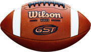 Wilson GST 1003 Collegiate Size Game Football - Brown/White - One Size