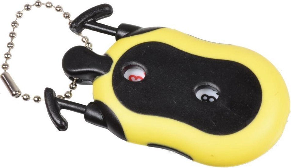 Firsttee Scoreteller - 2 SPELERS – Golf - Handteller - Teller - Counter strike - Tally counter - Golf sport – Slagenteller – Golf accessoires – Golftrainingsmateriaal - Golf training - Golftrolley - Cadeau - Geel