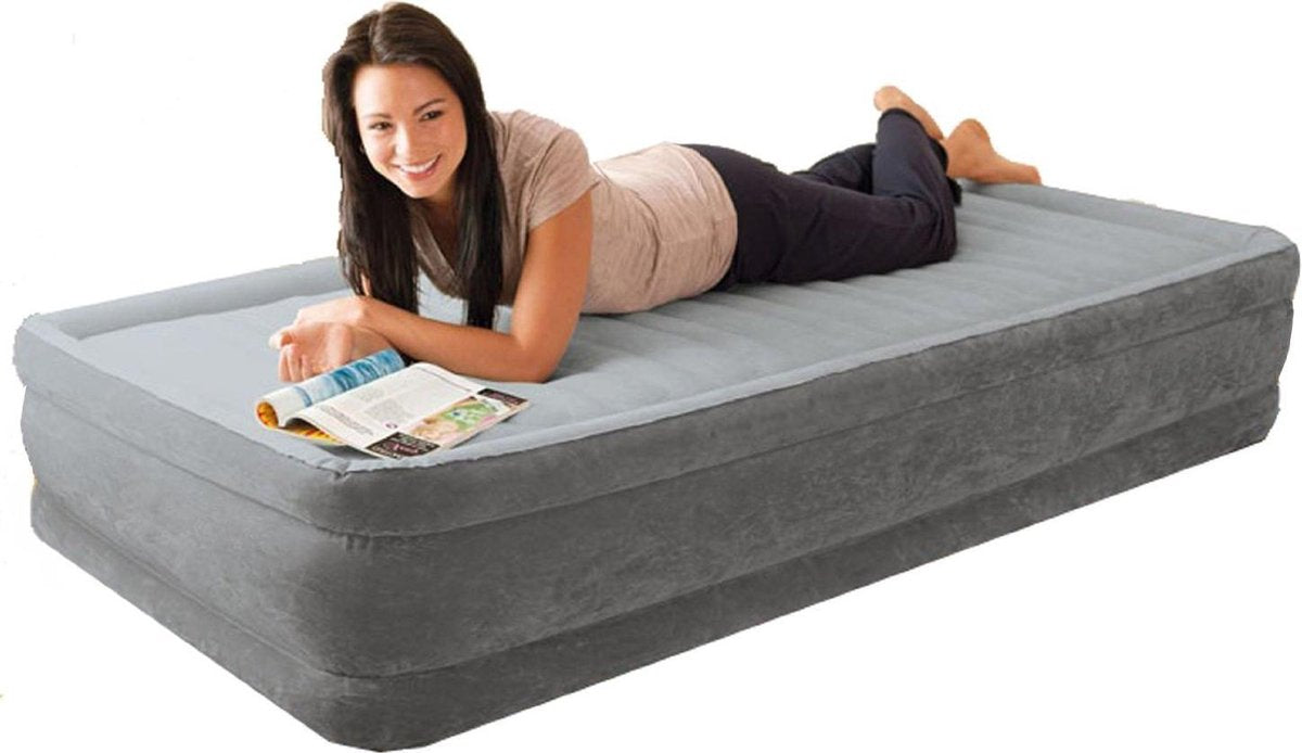 Intex - Luchtbed - Luchtbedden - Kamperen - Grijs - 191 x 99 x 33 cm