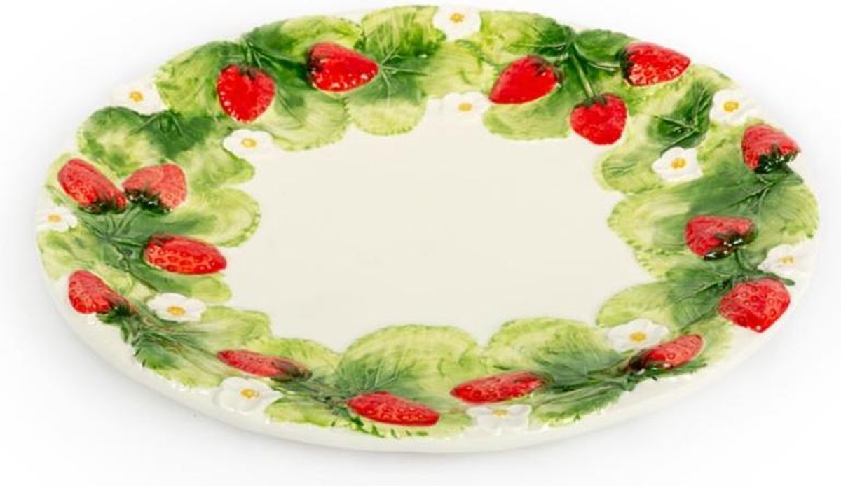 Schaal aardbei plat en rond Ø 36 cm | FR602 | Piccobella