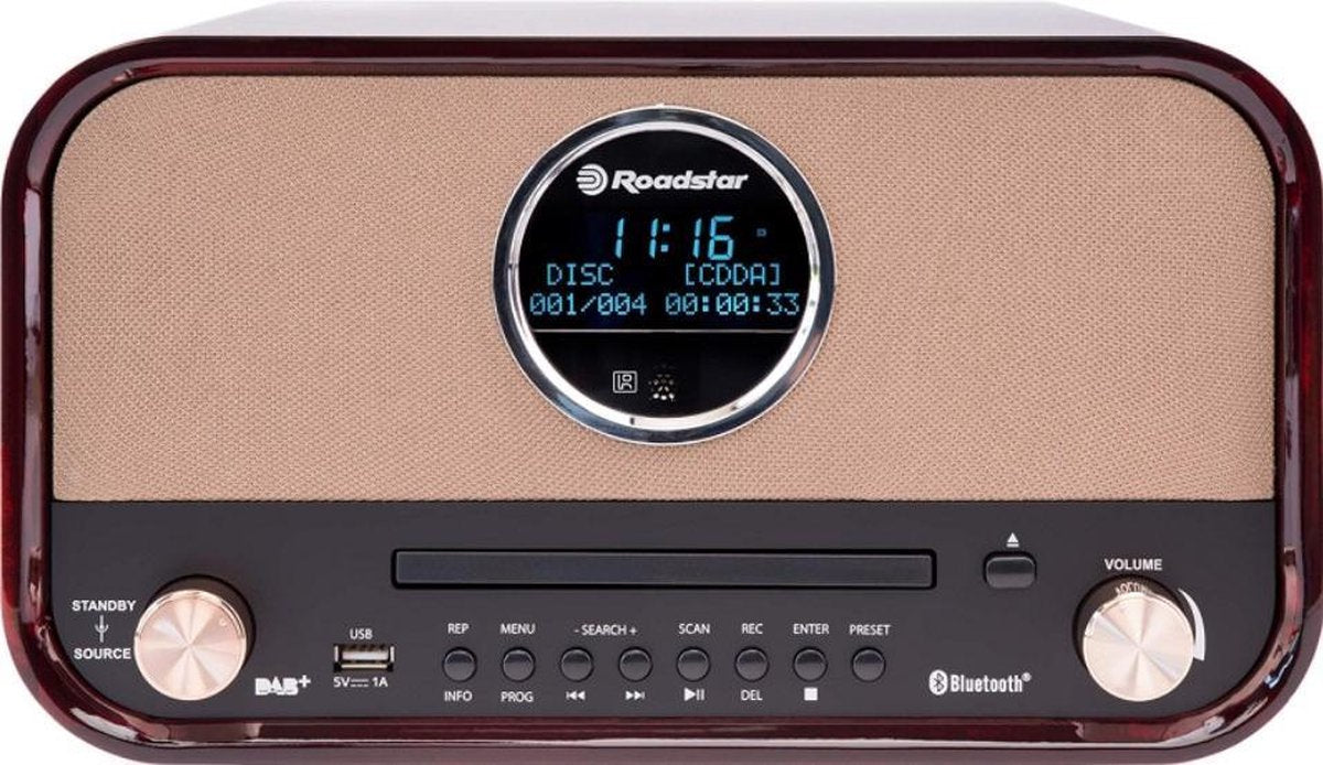 Roadstar HRA-1782D Retro Radio met Bluetooth