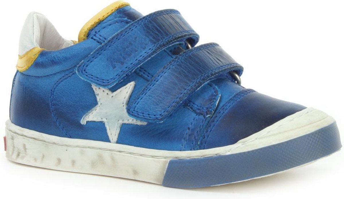 Kickers - Kick J.Schoen Met Velcro 877 - Gesloten Schoenen - Jongens - Navy - L Beach Cognac