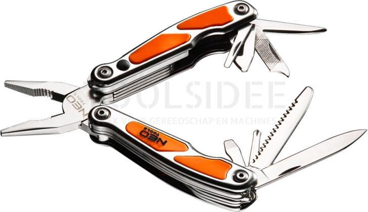 NEO Multitool/Zakmes 10 functies en LED lamp