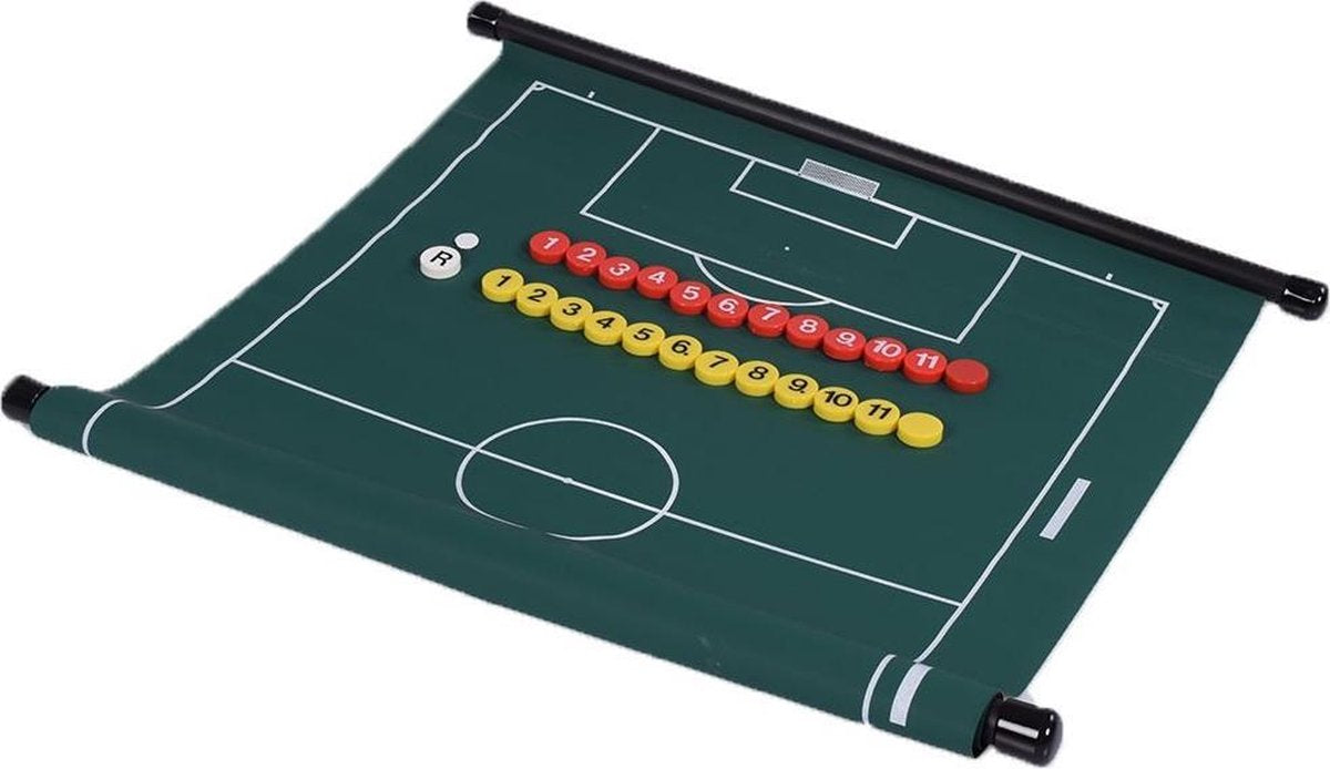 Coachbord voetbal oprolbaar - M | Magnetisch | Incl magneten | Cawila
