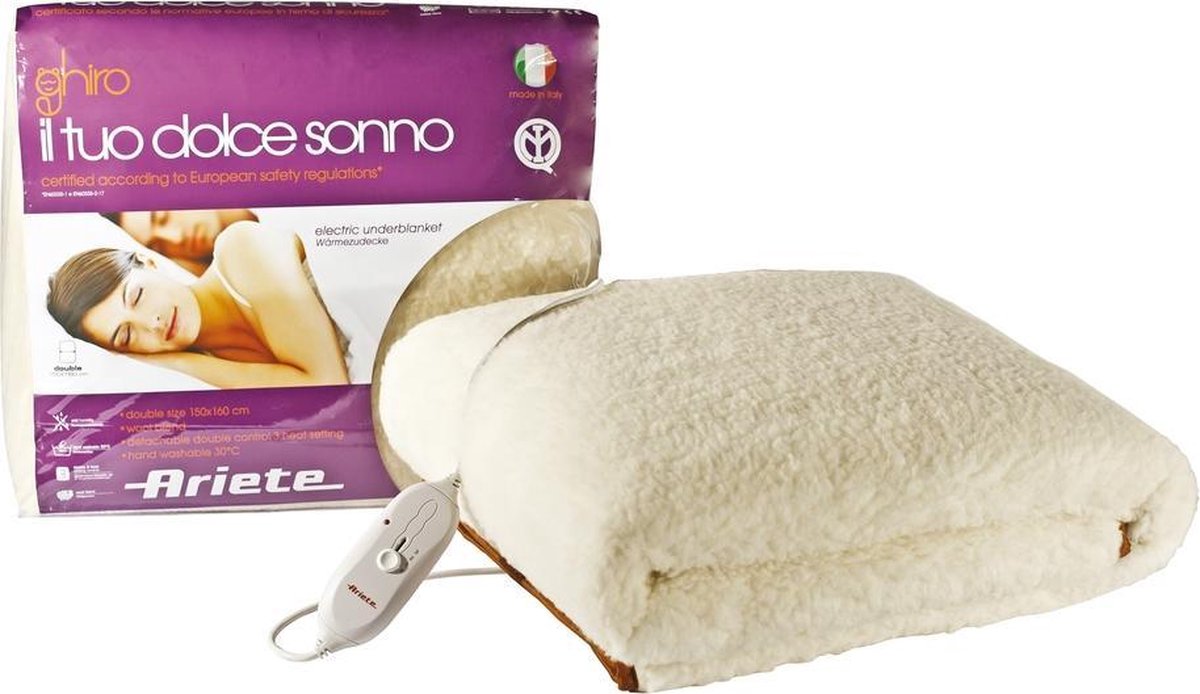 Ariete Electric Underblanket Wool Blend double mod.8813