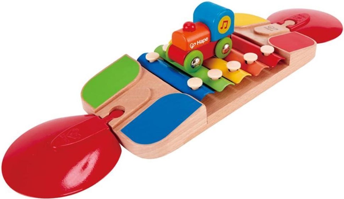 Hape Xylofoon Treinbaan Met Trein 4-delig