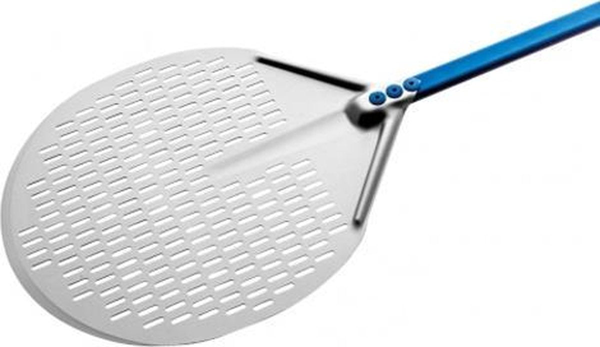Gi.Metal - Pizza peel Aluminium round perforated (A-32F) - Ø 33 cm