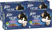 Felix Elke Dag Feest Mix Selectie in Gelei - Kattenvoer - 48 x 85g