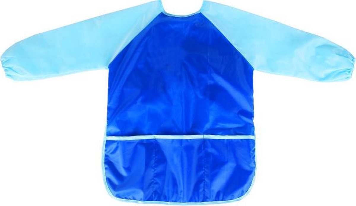 verfschort | blauw kliederschort | kinder verfschort | waterdicht schort | knutselschort | kliederschort kinderen | Blijderij