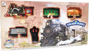 Speelgoed stoomtrein -  CHoo CHoo trein geluid | Rail Baan 103x78CM - TRAIN KING (inclusief batterijen)