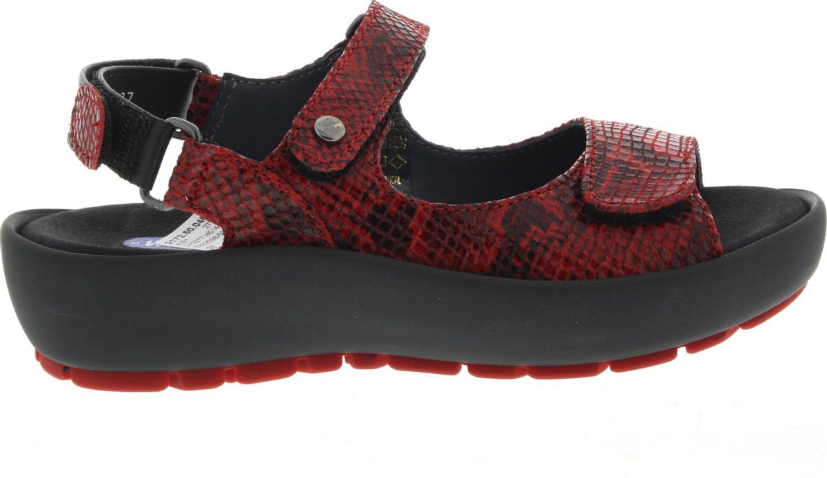 Dames Sandalen Wolky 0332598-500 Rio Retro Rood - Maat 37
