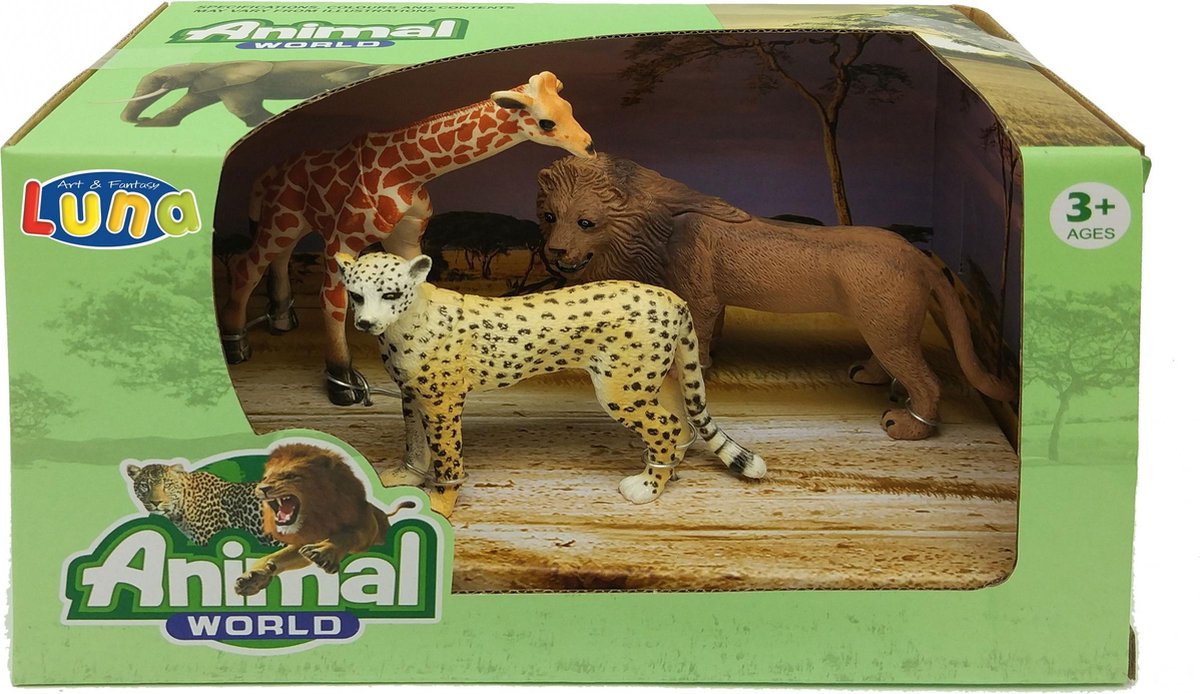 Luma Speelset Wilde Dieren 3-delig Multicolor