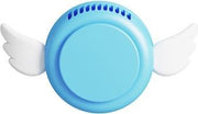 P206 Portable USB Strong Wind Mute Mini Lazy Angel Hanging Neck Fan (blauw)