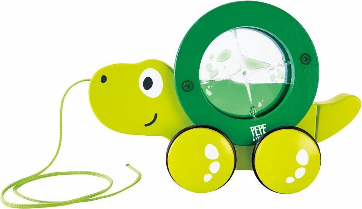 Hape Houten Trekdier Schildpad Groen