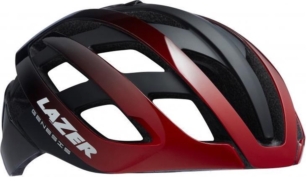 Lazer Fietshelm Genesis Unisex Rood/zwart Maat 58-61 Cm